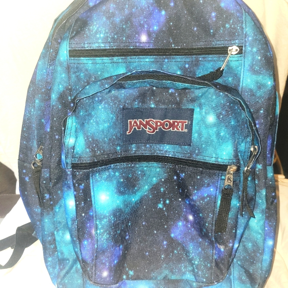 Jansport Big Student Galaxy Night Sky backpack